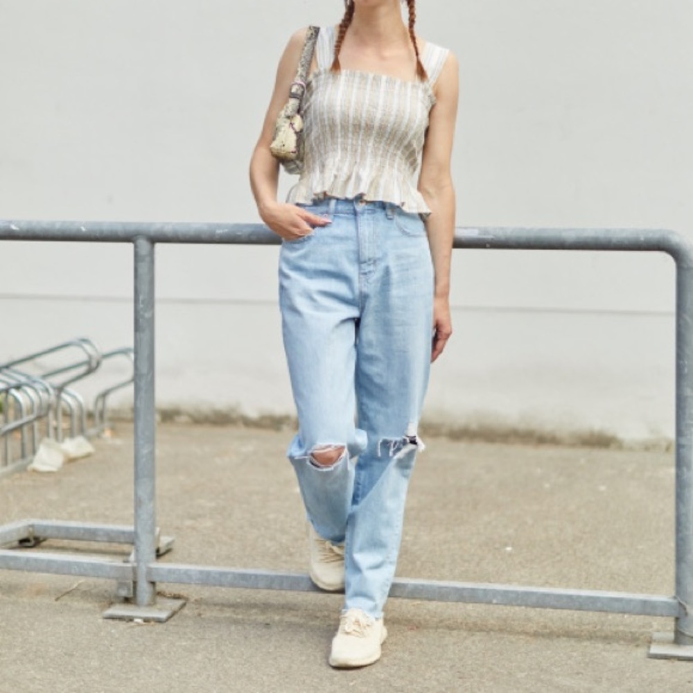 Peg boyfriend jeans